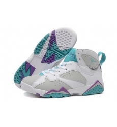 Air Jordan 7 Shoes 2015 Womens Grey White Purple