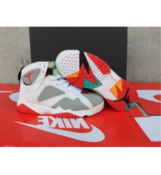 Air Jordan 7 Shoes 2015 Womens White Grey Red