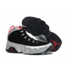 Air Jordan 9 Shoes 2014 Womens Black Silver Red