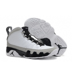Air Jordan 9 Shoes 2014 Womens White Grey Black
