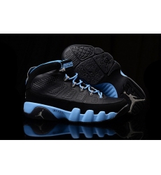 Air Jordan 9 Women Shoes Black Blue