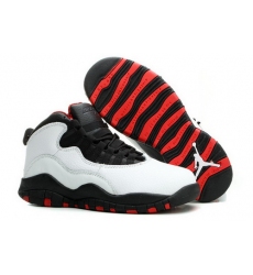 Air Jordan 10 Shoes 2014 Womens White Black Red
