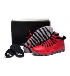 Air Jordan 10 Shoes 2015 Womens Bulls Over Broadway Red Black