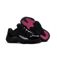 Air Jordan 11 Retro Women Shoes 2016 Black Pink