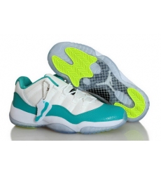 Air Jordan 11 Shoes 2014 Womens Serpentine White Cyan Green