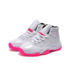 Womens Jordan 11 GS White Pink