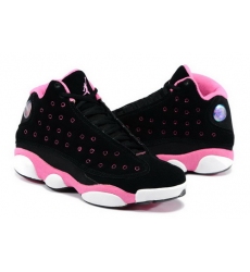 Air Jordan 13 Shoes 2013 Womens Anti Fur Black Pink White