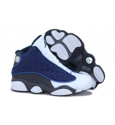Air Jordan 13 Shoes 2013 Womens Navy Blue White Grey