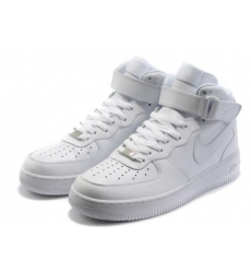 Nike Air Force 1 One White Women Shoes High Top