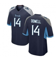 Tennessee Titans  14 Colton Dowell Navy Stitched Vapor Limited Football Jerseys