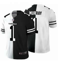 Arizona Cardinals 1 Kyler Murray Men Black V White Peace Split Nike Vapor Untouchable Limited NFL Jersey
