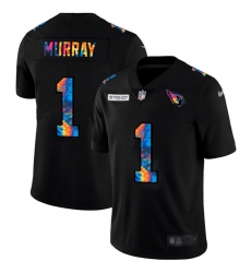 Arizona Cardinals 1 Kyler Murray Men Nike Multi Color Black 2020 NFL Crucial Catch Vapor Untouchable Limited Jersey