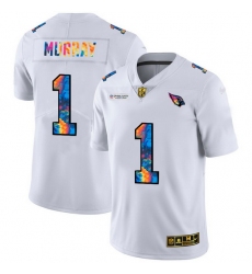 Arizona Cardinals 1 Kyler Murray Men White Nike Multi Color 2020 NFL Crucial Catch Limited NFL Jersey