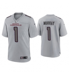 Men Arizona Cardinals 1 Kyler Murray Grey Atmosphere Fashion Stitched Game Jersey