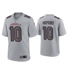 Men Arizona Cardinals 10 DeAndre Hopkins Grey Atmosphere Fashion Stitched Game Jersey