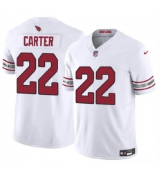 Men Arizona Cardinals 22 Michael Carter White 2023 F U S E  Vapor Untouchable Limited Stitched Football Jersey