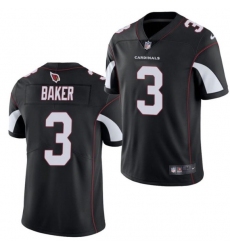 Men Arizona Cardinals 3 Budda Baker Black Vapor Untouchable Limited Stitched Jersey