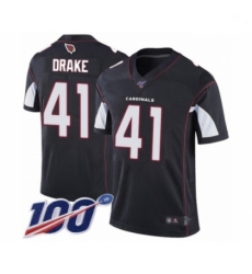 Men Arizona Cardinals #41 Kenyan Drake Black Alternate Vapor Untouchable Limited Player 100th Season Football Jersey