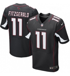 Men Nike Arizona Cardinals 11 Larry Fitzgerald Elite Black Alternate NFL Jersey
