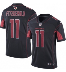 Men Nike Arizona Cardinals 11 Larry Fitzgerald Elite Black Rush Vapor Untouchable NFL Jersey