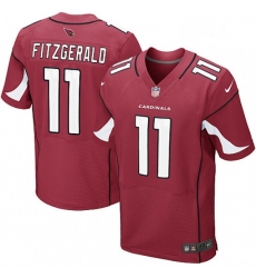Men Nike Arizona Cardinals 11 Larry Fitzgerald Elite Red Team Color NFL Jersey