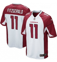 Men Nike Arizona Cardinals 11 Larry Fitzgerald Game White NFL Jersey