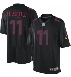 Men Nike Arizona Cardinals 11 Larry Fitzgerald Limited Black Impact NFL Jersey