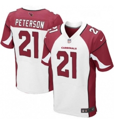 Men Nike Arizona Cardinals 21 Patrick Peterson Elite White NFL Jersey