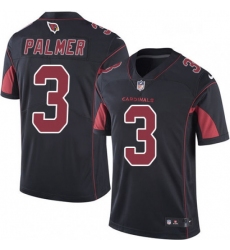 Men Nike Arizona Cardinals 3 Carson Palmer Elite Black Rush Vapor Untouchable NFL Jersey