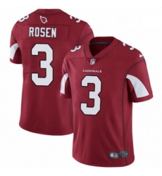 Men Nike Arizona Cardinals 3 Josh Rosen Red Team Color Vapor Untouchable Limited Player NFL Jersey