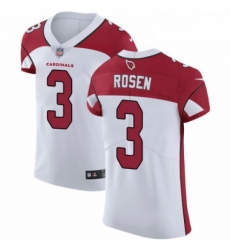 Men Nike Arizona Cardinals 3 Josh Rosen White Vapor Untouchable Elite Player NFL Jersey