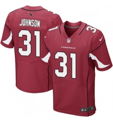 Men Nike Arizona Cardinals 31 David Johnson Elite Red Team Color NFL Jersey