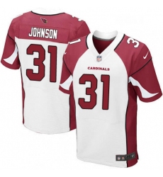 Men Nike Arizona Cardinals 31 David Johnson Elite White NFL Jersey