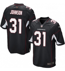 Men Nike Arizona Cardinals 31 David Johnson Game Black Alternate NFL Jersey