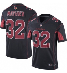 Men Nike Arizona Cardinals 32 Tyrann Mathieu Elite Black Rush Vapor Untouchable NFL Jersey