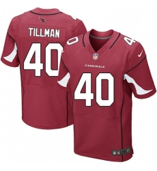 Men Nike Arizona Cardinals 40 Pat Tillman Elite Red Team Color NFL Jersey