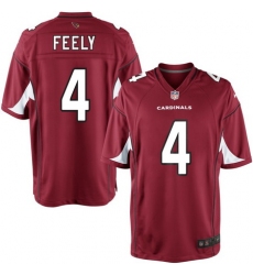 Men Nike Cardinals 4 Jay Feely Red Game Jersey