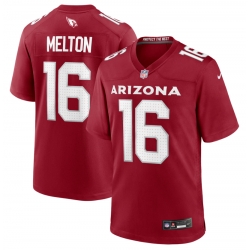 Men's Nike Max Melton Cardinal Arizona #16 Red Sttiched F U S E NFL Jersey