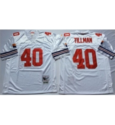 Mitchell&Ness Cardinals 40 Pat Tillman White Throwback Stitched NFL Jersey