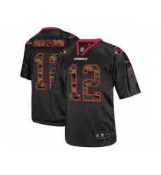 Nike Arizona Cardinals 12 John Brown Black Elite Camo Fashion NFL Jersey