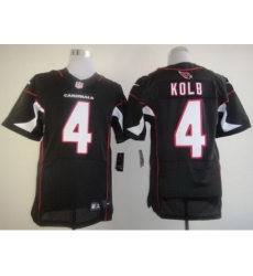 Nike Arizona Cardinals 4 Kevin Kolb Black Elite NFL Jersey