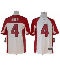 Nike Arizona Cardinals 4 Kevin Kolb White Limited NFL Jersey