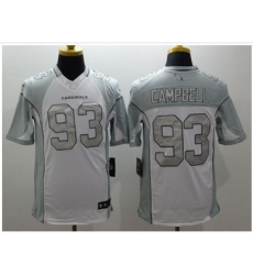 Nike Arizona Cardinals #93 Calais Campbell White Mens Stitched NFL Limited Platinum Jersey