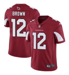 Nike Cardinals #12 John Brown Red Team Color Mens Stitched NFL Vapor Untouchable Limited Jersey
