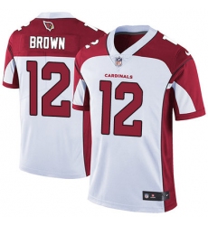 Nike Cardinals #12 John Brown White Mens Stitched NFL Vapor Untouchable Limited Jersey