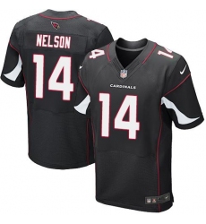 Nike Cardinals #14 J J  Nelson Black Alternate Mens Stitched NFL Elite Jersey