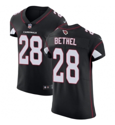 Nike Cardinals #28 Justin Bethel Black Alternate Mens Stitched NFL Vapor Untouchable Elite Jersey