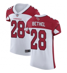 Nike Cardinals #28 Justin Bethel White Mens Stitched NFL Vapor Untouchable Elite Jersey