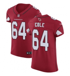 Nike Cardinals #64 Mason Cole Red Team Color Mens Stitched NFL Vapor Untouchable Elite Jersey