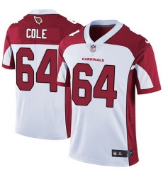 Nike Cardinals #64 Mason Cole White Mens Stitched NFL Vapor Untouchable Limited Jersey